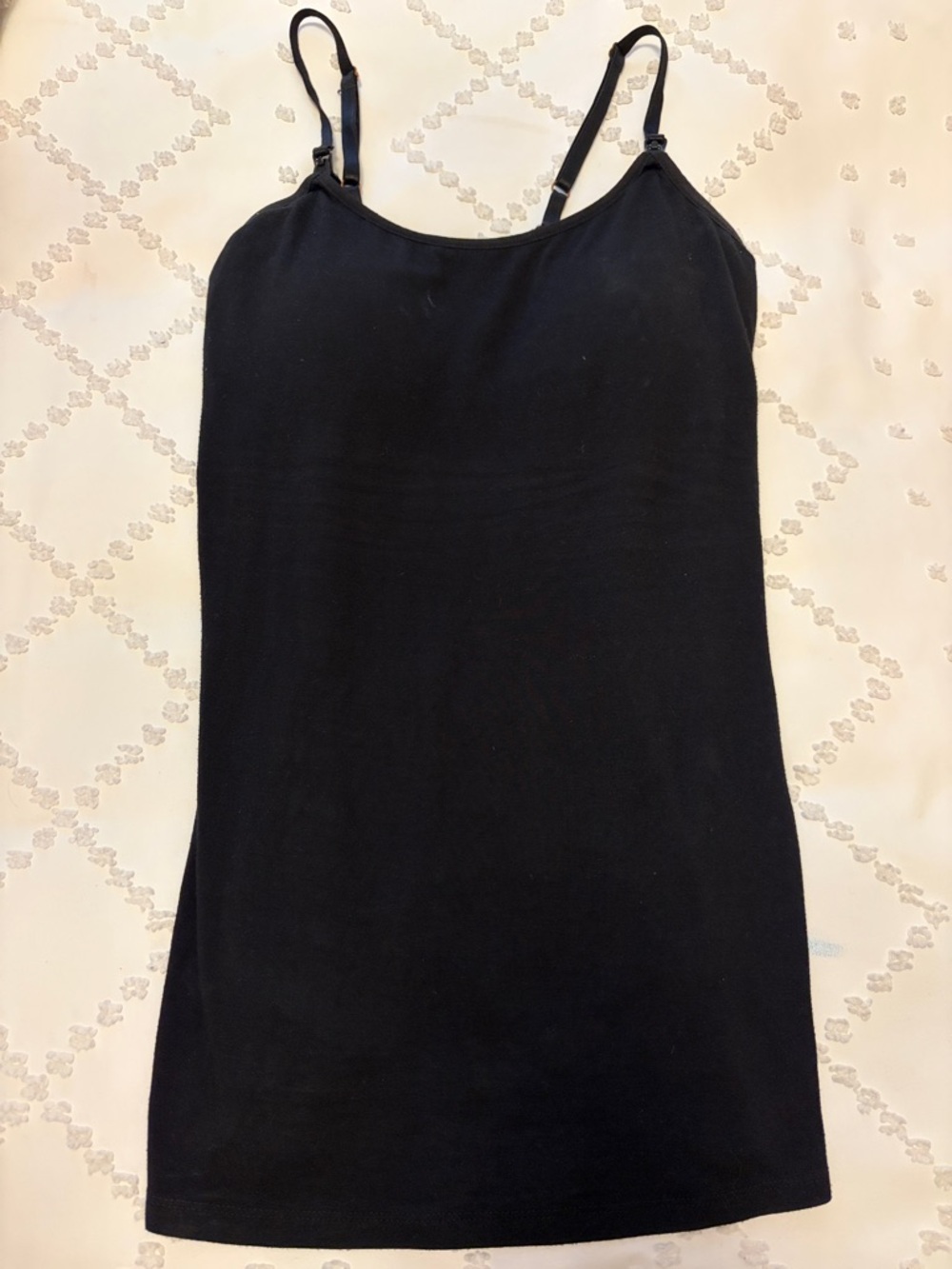 A Pea in the Pod Black Slim Adjustable-Strap Camisole